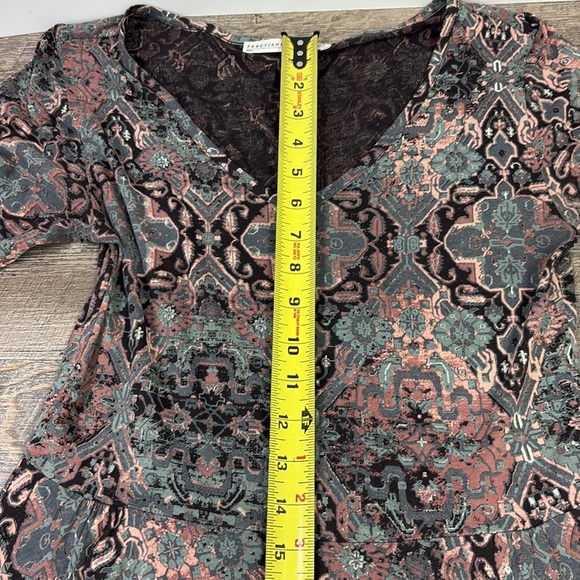 Peruvian Connection King Street Pima Cotton Modal Swing Dress Size XS - Picture 12 of 13